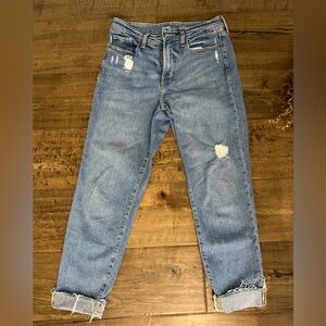High-Rise O. G straight jeans-ankle